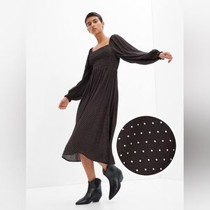 Smocked Midi Dress